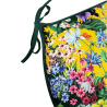 D Shaped Velvet Midsummer Seat Pads | D Shaped Floral Velvet Seat Pads