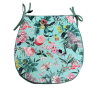 Coussins d'assise en velours en forme de D pour une tranquillité absolue | Coussins d'assise en velours à motif floral en forme 