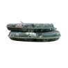 Coussins d'assise en velours de style chinoiserie en forme de D | Coussins d'assise de luxe en velours en forme de D