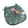 D-förmige Sitzpolster aus Samt im Chinoiserie-Stil | D-förmige luxuriöse Samt-Sitzpolster