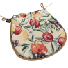 Natural Fruits Tapestry D-förmige Sitzpolster | Klassische D-Frucht-Sitzpolster