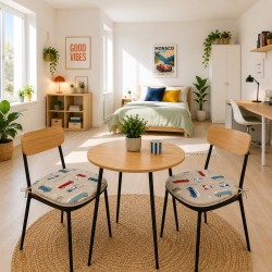 Classic Camper D Shaped Seat Pads | Modern Fun D Shaped Chair Pads |