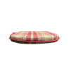 Highland Check Red D Shaped Seat Pads| Red Tartan D Shaped Seat Pads |