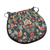 William Denim Tapestry D-förmige Sitzpolster | D-förmige blaue Sitzpolster