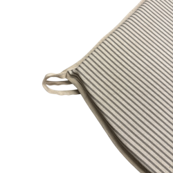 Grey Stripe D Shaped Seat Pads | Extra Thick Striped D Shaped Seat Pad