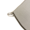 Coussins de siège en forme de D à rayures grises | Coussin de siège en forme de D à rayures extra épaisses