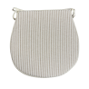 White Stripe D Shaped Seat Pads | Extra Thick Striped D Shaped Seat Pad