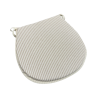 White Stripe D Shaped Seat Pads | Extra Thick Striped D Shaped Seat Pad