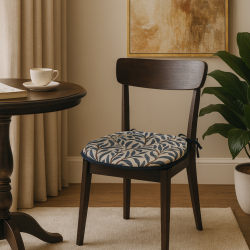 D Shaped Seat Pad Willow Bough Azure | D Shaped Tapestry Seat Pads |