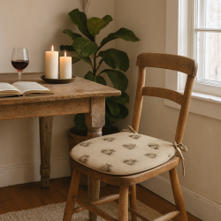 Bunny Rabbit Wende-Sitzkissen in 'D'-Form | Set mit 2, 4, 6, 8 Stuhlkissen