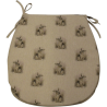Bunny Rabbit Wende-Sitzkissen in 'D'-Form | Set mit 2, 4, 6, 8 Stuhlkissen