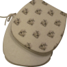 Bunny Rabbit Reversible 'D' Shape Seat Pad | Set of 2,4,6,8 Chair Pads