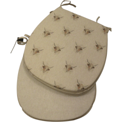 Small Cow Reversible 'D' Shape Seat Pads | Set of 2,4,6 or 8 Chair Pads