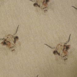 Small Cow Reversible 'D' Shape Seat Pads | Set of 2,4,6 or 8 Chair Pads