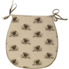 Petits coussins de chaise réversibles en forme de « D » pour carlins | Lot de 2, 4, 6 ou 8 coussins