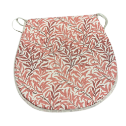 D Shaped Seat Pad Willow Bough Rust | D Shaped Patterned Seat Pads |