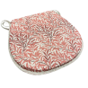 Coussin d'assise en forme de D, motif branches de saule rouille | Coussins d'assise à motifs en forme de D |