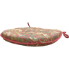 D Shaped Seat Pad Strawberry Thief Crimson | Red Floral D Shape Seat Pad