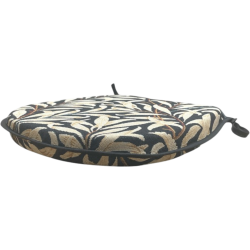 D Shaped Seat Pad Willow Bough Ebony | D Shaped Patterned Seat Pads |