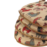Tapestry Llama D Shaped Seat Pads | D Shaped Animal Tapestry Seat Pads