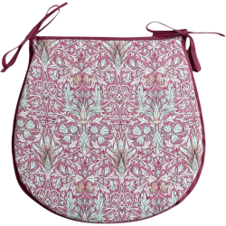 D Shaped Seat Pad Snakeshead Crimson | D Shaped Patterned Seat Pads |