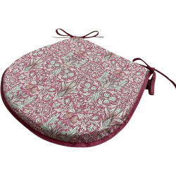 D Shaped Seat Pad Snakeshead Crimson | D Shaped Patterned Seat Pads |