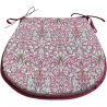 D Shaped Seat Pad Snakeshead Crimson | D Shaped Patterned Seat Pads |