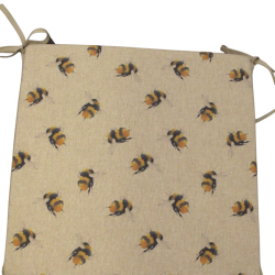 Coussins de chaise carrés réversibles Queen Bee | Lot de 2, 4, 6 ou 8 coussins de chaise