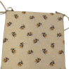 Queen Bee Reversible Square Seat Pads | Set of 2,4,6 or 8 Chair Pads