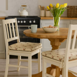 Kleine Fasanen quadratische Sitzkissen | Set mit 2, 4, 6, 8 Stuhlkissen | Beidseitig