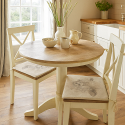 Schaf Wende-Sitzkissen Quadrat | Set mit 2, 4, 6 oder 8 Landhaus-Stuhlkissen