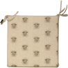 Sheep Reversible Square Seat Pad | Set of 2,4,6 or 8 Country Chair Pads
