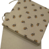 Bumble Bees Wende-Sitzkissen im Quadrat | Set mit 2, 4, 6 oder 8 Stuhlkissen