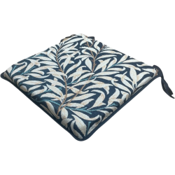Square Seat Pad Willow Bough Ebony Tapestry| William Morris Seat Pads