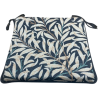 Coussin de siège carré, tapisserie d'ébène à motif de branches de saule | Coussins de siège William Morris
