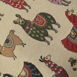 Tapestry Llama Square Seat Pads| Animal Print Tapestry Square Seat Pads