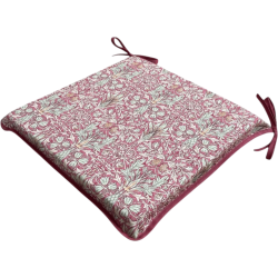 Coussin de siège carré Snakeshead Crimson | Coussins de siège carrés William Morris