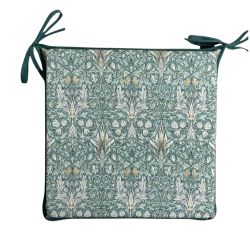 Quadratisches Sitzkissen Snakeshead Forest | William Morris Quadratische Sitzkissen