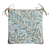 Coussin d'assise carré à motifs de branches de saule et d'embruns | Coussins d'assise à motifs