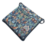 Quadratisches Sitzkissen William Denim Tapestry | Mehrfarbige Tapestry Sitzkissen