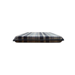 Coussins de siège carrés en denim à carreaux Highland | Coussins de siège carrés géométriques