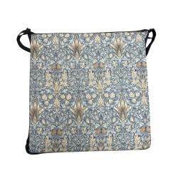 Quadratisches Sitzkissen Snakeshead Denim | William Morris quadratische Sitzkissen