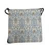 Square Seat Pad Snakeshead Denim |  William Morris Square Seat Pads