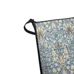 Quadratisches Sitzkissen Snakeshead Denim | William Morris quadratische Sitzkissen