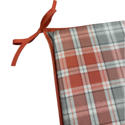 Highland Check Autumn Square Seat Pads | Geometric Square Seat Pads