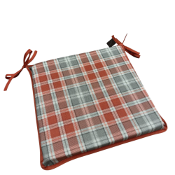 Coussins de siège carrés Highland Check Autumn | Coussins de siège carrés géométriques