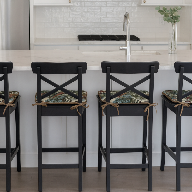 Square Seat Pads Natural Rainforest Tapestry | Square Shape Chair Pads