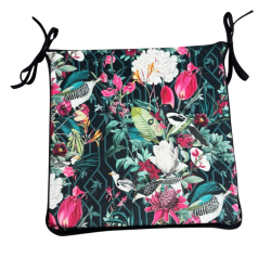 Square Velvet Patagonia Chair Pads | Tropical Velvet Square Seat Pads