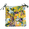 Quadratische Samt-Sitzkissen für den Hochsommer | Florale Samt-Quadrat-Sitzkissen