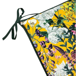 Quadratische Samt-Sitzkissen für den Hochsommer | Florale Samt-Quadrat-Sitzkissen